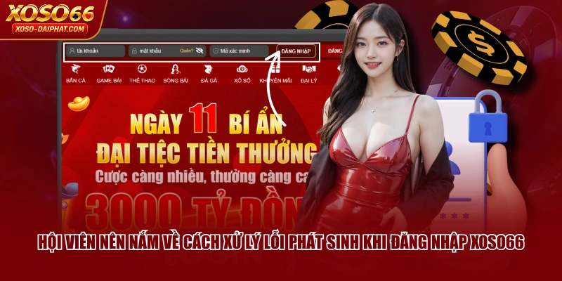 Hội viên nên nắm về cách xử lý lỗi phát sinh khi đăng nhập XOSO66